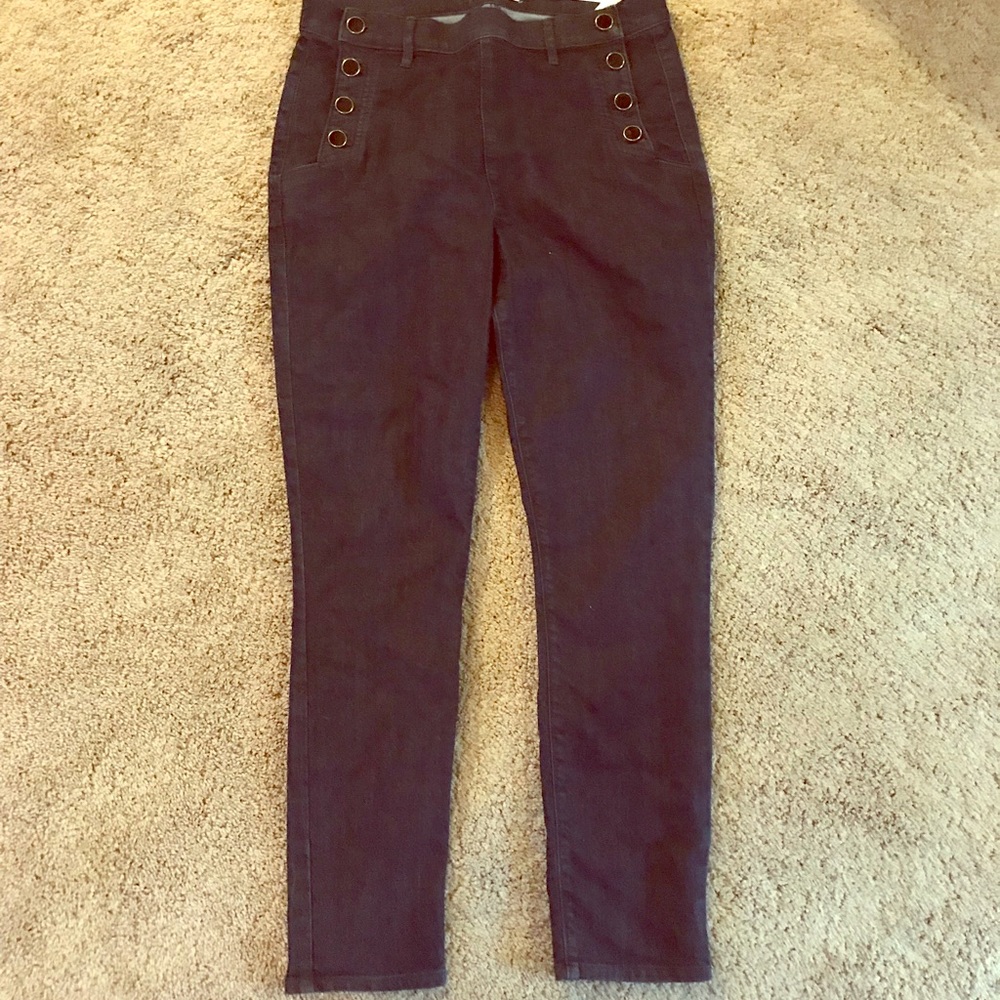 Loft Skinny jeans with sailor buttons